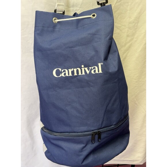 Carnival Cruise Line Drawstring Cooler Tote Beach Bag With Adjustable Strap - Picture 11 of 15